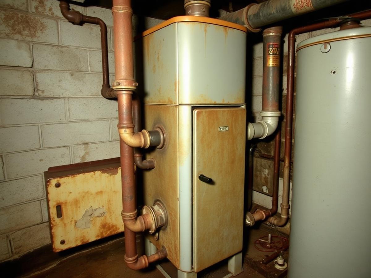 Sanitärinstallation – Vorher